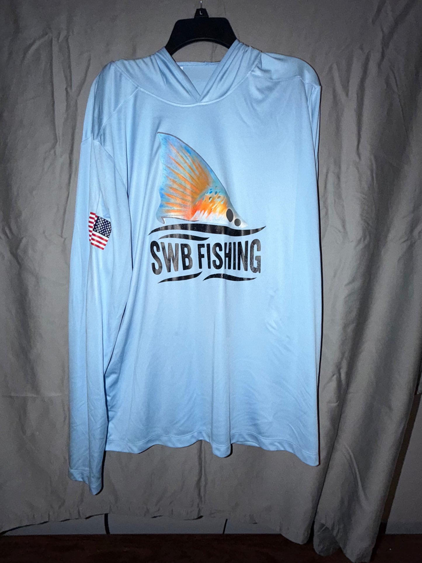 UPF 50 hooded fishing shirt